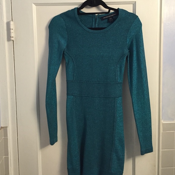 French Connection Bodycon Teal Dress!