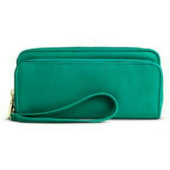 Merona Double Zipper Wristlet / Wallet