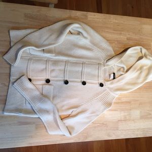 J. CREW BUTTON DOWN WOOL SWEATER