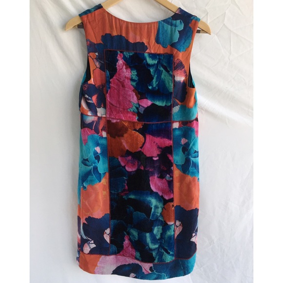 ๐ SOLD ๐ Anthropologie 'Night Peony' Silk Dress - Picture 3 of 4