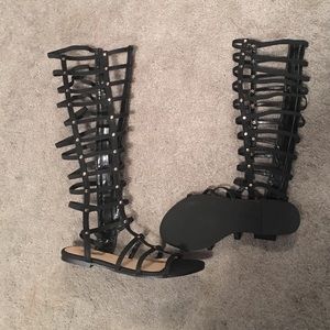 Gladiator Sandals Black size 7.5