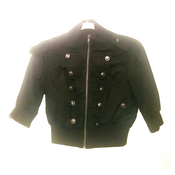 Sharp military style crop jacket