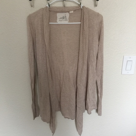 Anthropologie nude cardigan