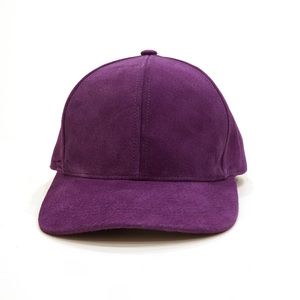 Purple Suede 6 Panel Cap