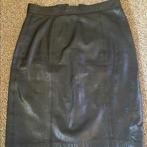 Anchor Blue black leather skirt size 7/8