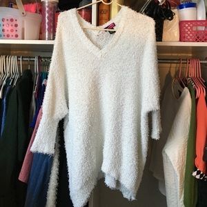 White Fuzzy Sweater