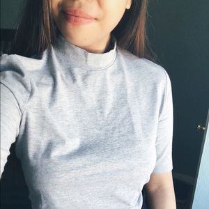F21 Mock Neck Top