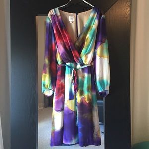 Size 18 Suzie Chin/Maggy Boutique Silk Wrap Dress