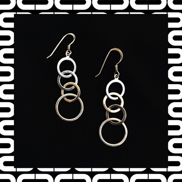 Sterling silver dangle earrings