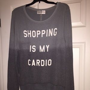 Wildfox "Shopping Is My Cardio" sweatshirt