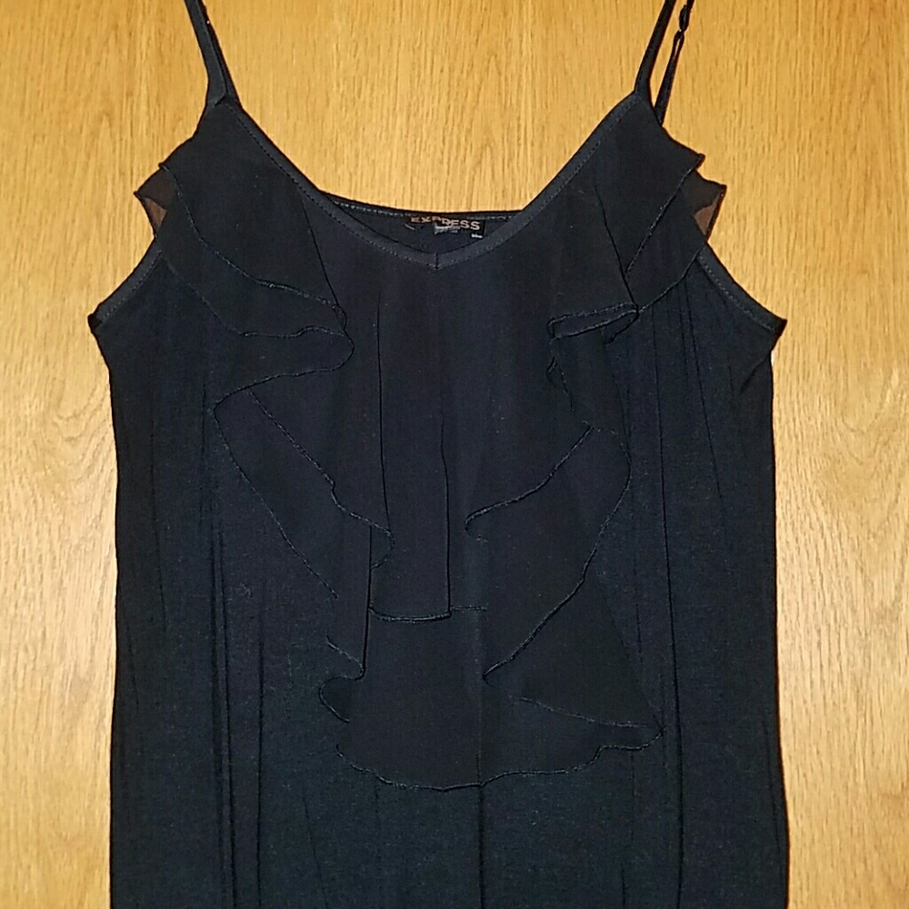 Express Black Ruffle Cami