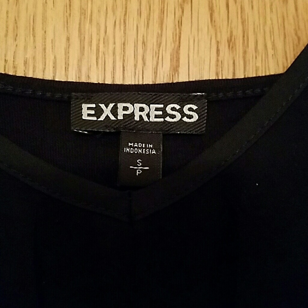 Express Black Ruffle Cami - Picture 3 of 5