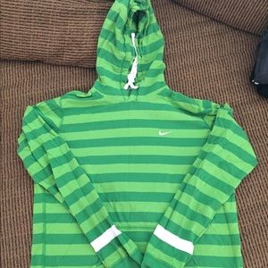 Green Nike hoodie