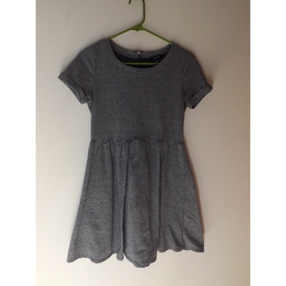 Gray babydoll dress