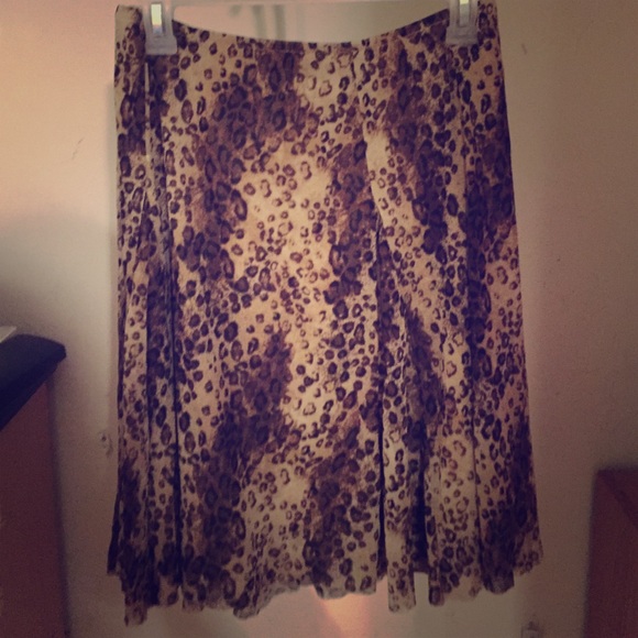 Small Axcess by Liz Clairborne Leopard Skirt NWOT - Picture 1 of 3