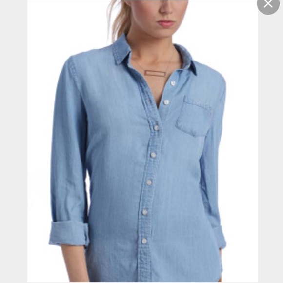 Southmoonunder Tops - New Southmoonunder Denim Button Down Shirt