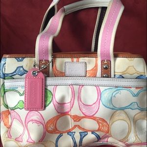 Coach multi-colored tote bag. 100% authentic.