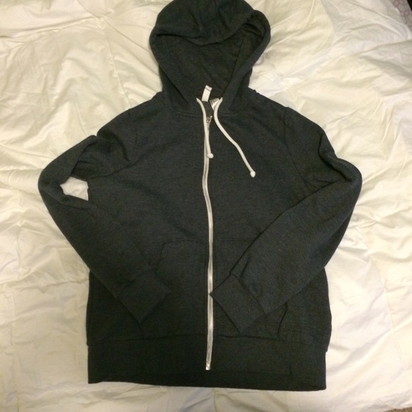 Navy blue cropped sweatshirt