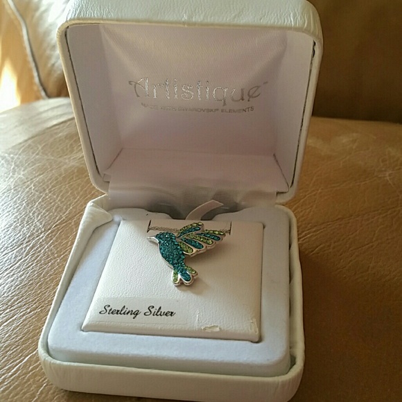 Sterling silver new humming bird necklace