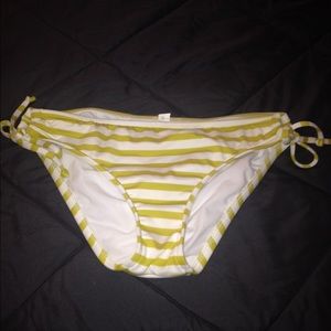 Target lime green and white bikini string bottoms