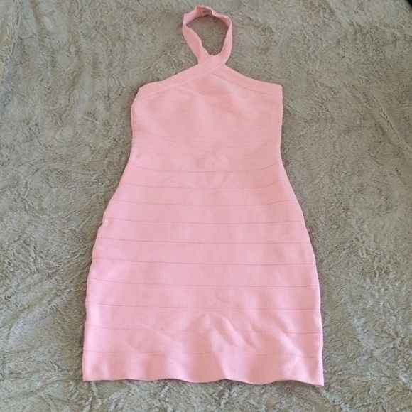 Forever21 size small light pink halter dress