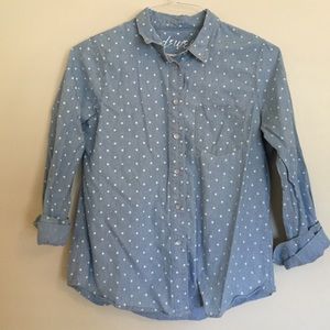 Madewell Polka Dot Button Up