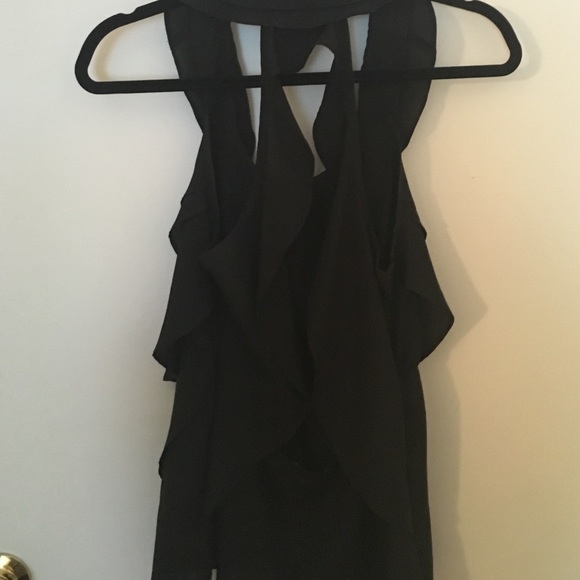 Black Ruffled Blouse - Picture 3 of 4