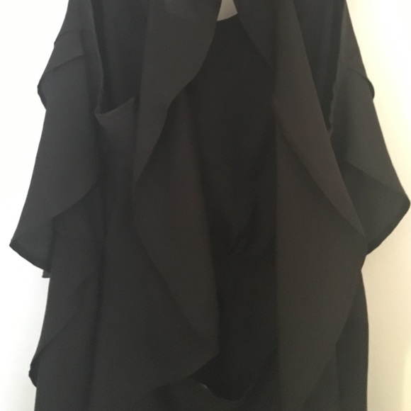 Black Ruffled Blouse - Picture 4 of 4