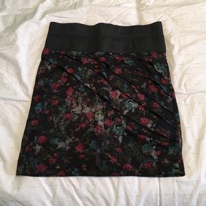 Floral pencil skirt