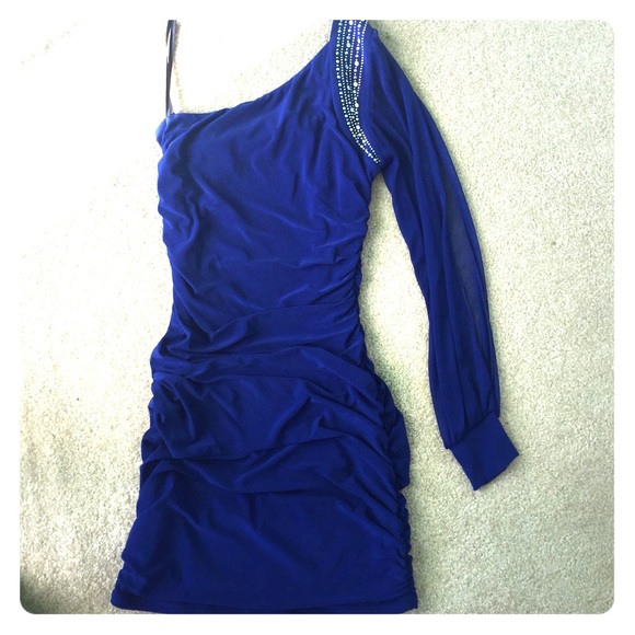 Worn once! Blue club/dance dress!