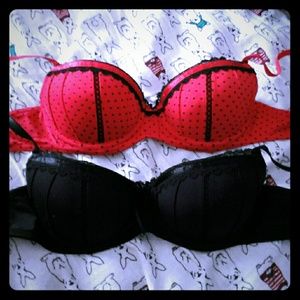 2 34A push up balconette candies bras vday lot