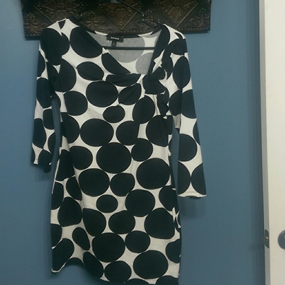 Black & White polka dot EXPRESS dress