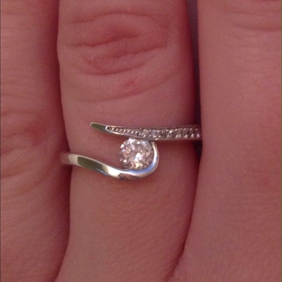 Sterling silver engagement/promise ring
