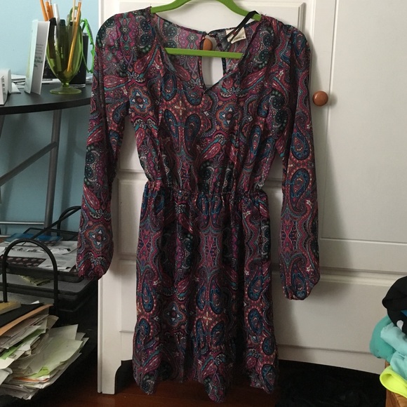 Paisley print dress