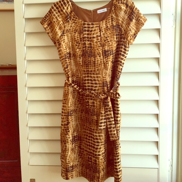 Calvin Klein leopard dress