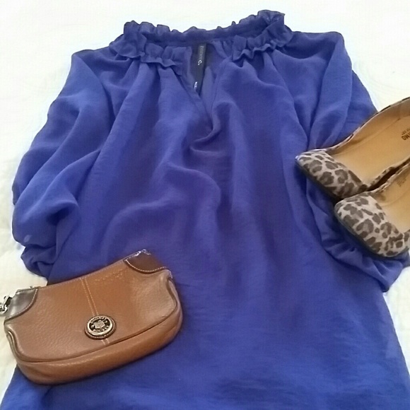 Gorgeous purple peasant blouse