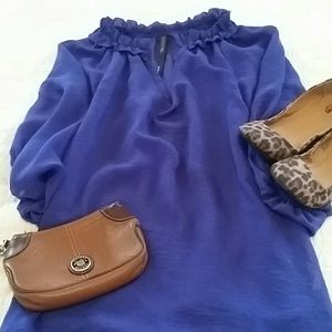 Gorgeous purple peasant blouse