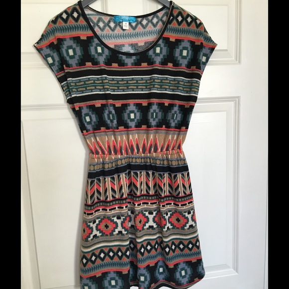 Buttons Short Sleeve Dress