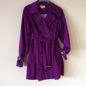 XOXO Pretty Purple Spring Trench.  Think Spring!