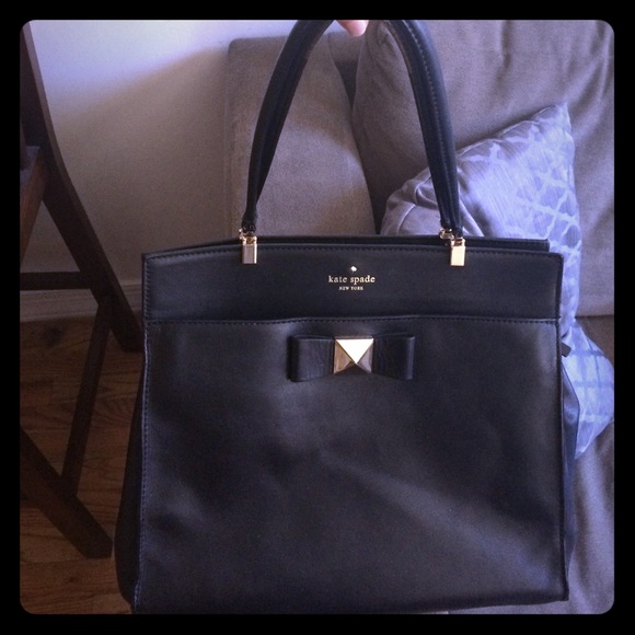 Kate spade black leather bag