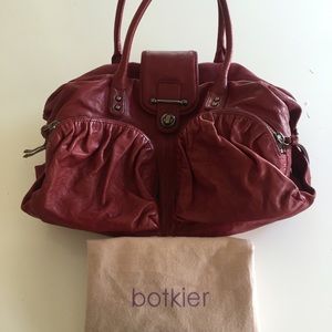 Botkier "Bianca" Burgundy Leather Satchel
