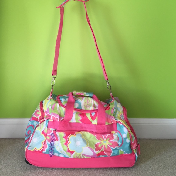Floral duffle bag/ carry on suitcase
