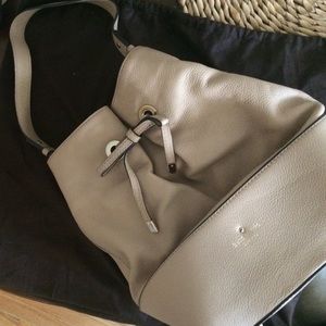 Beige leather Kate Spade bag. Used twice.