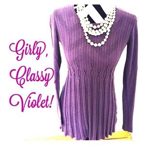 Daisy Fuentes Violet sweater