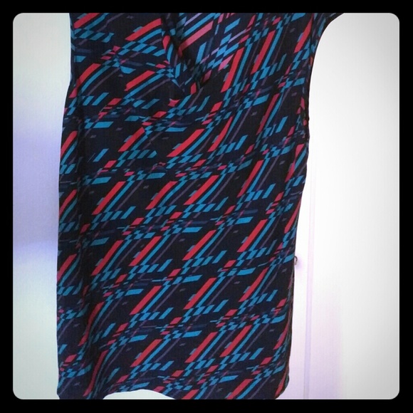 Geometric print Silk Shell