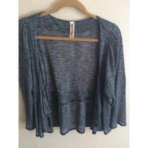 3/4 Sleeve Ruffled Cardigan