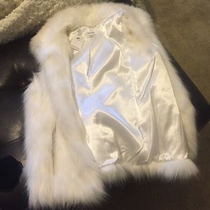 Calvin Klein faux fur jacket