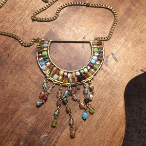 Rainbow beaded necklace
