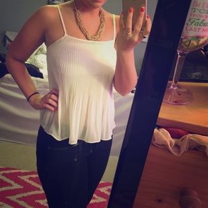 Sheer tank top- 100% polyester