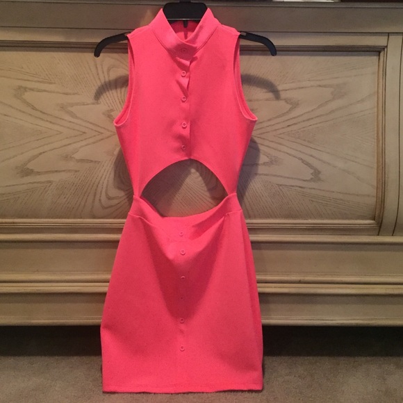 Hot pink dress